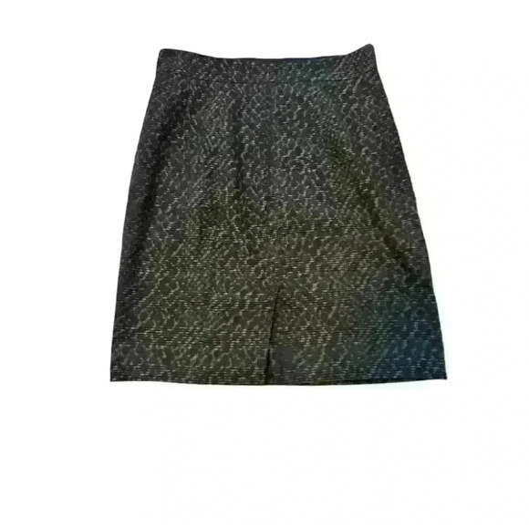 Tahari Women's Skirt A-Line Animal Print Lined Back Zipper Black Size 8 - Picture 4 of 6